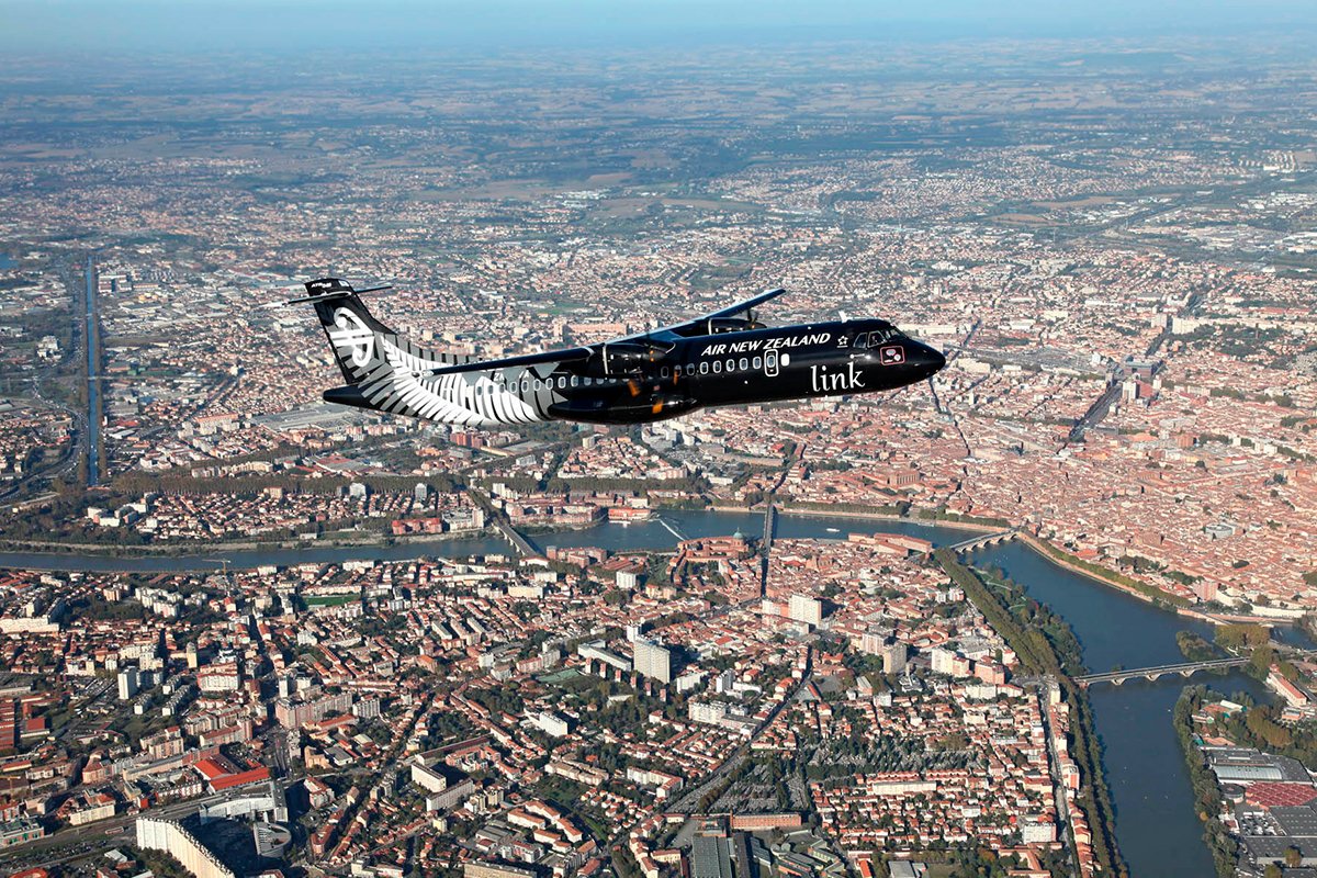 El primer ATR72-600 en ser entregado a Air New Zealand. Foto: ATR