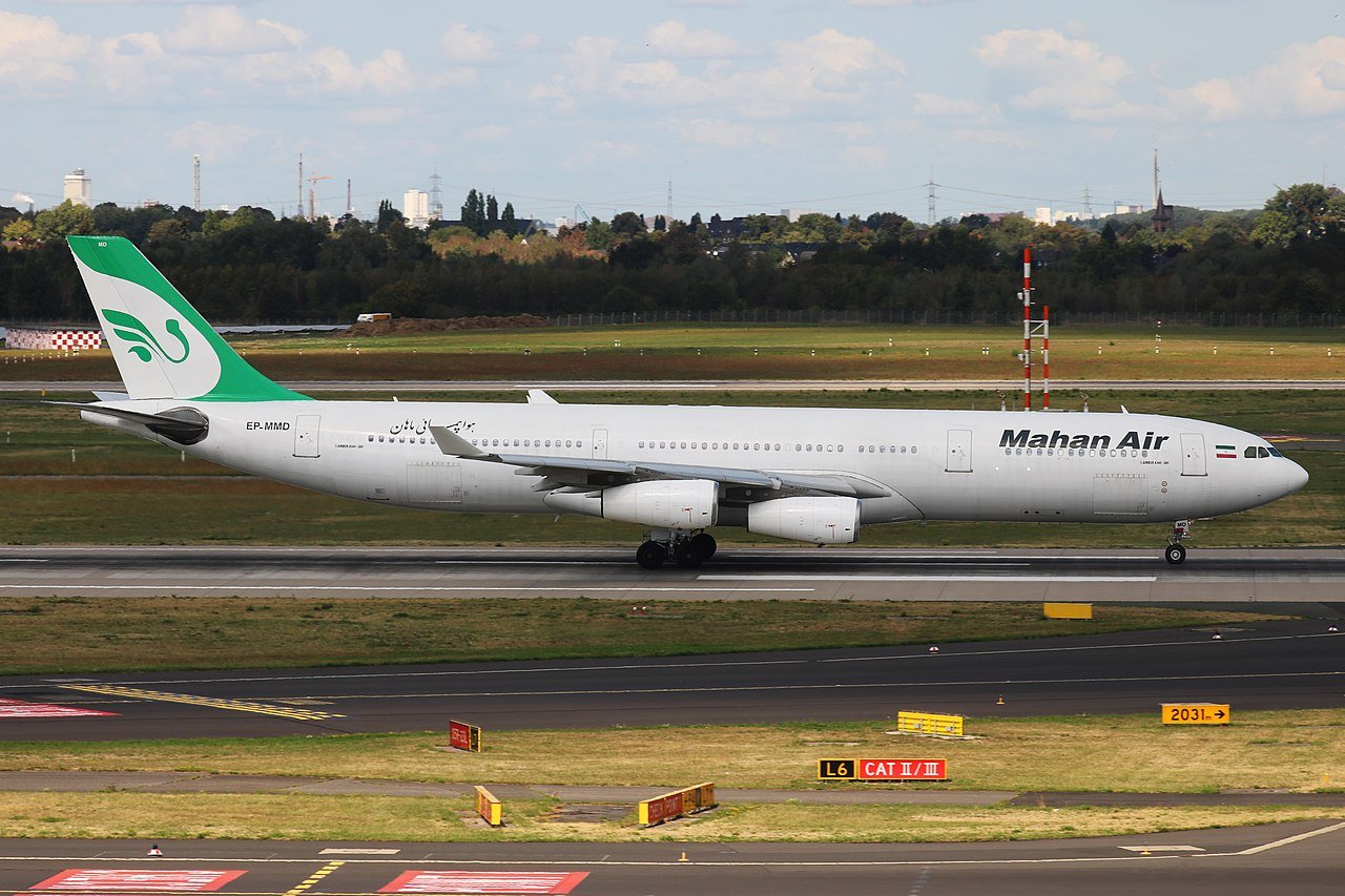 Uno de los Airbus A340 de Mahan Air. Foto: Marvin Mutz