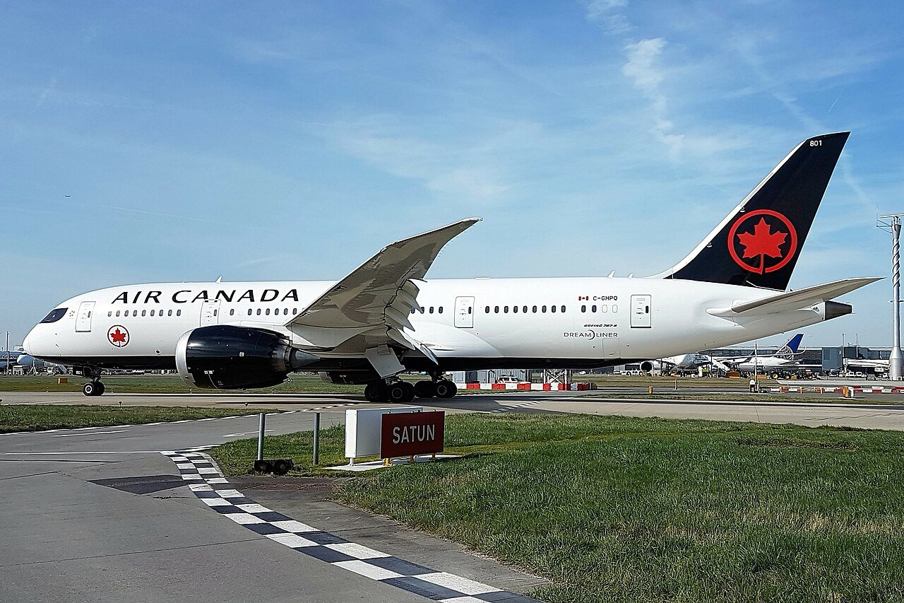 Uno de los 8 Dreamliners de la versión 8 que tiene Air Canada