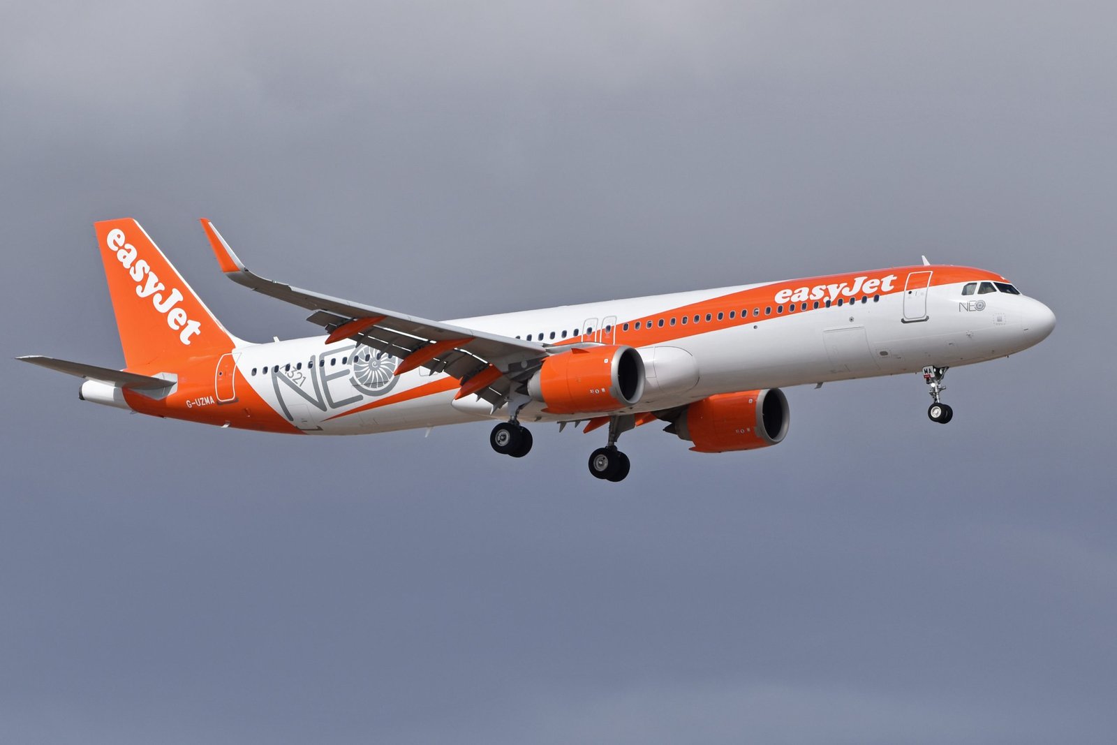 Un Airbus A321NEO de easyJet. Foto: Alan Wilson