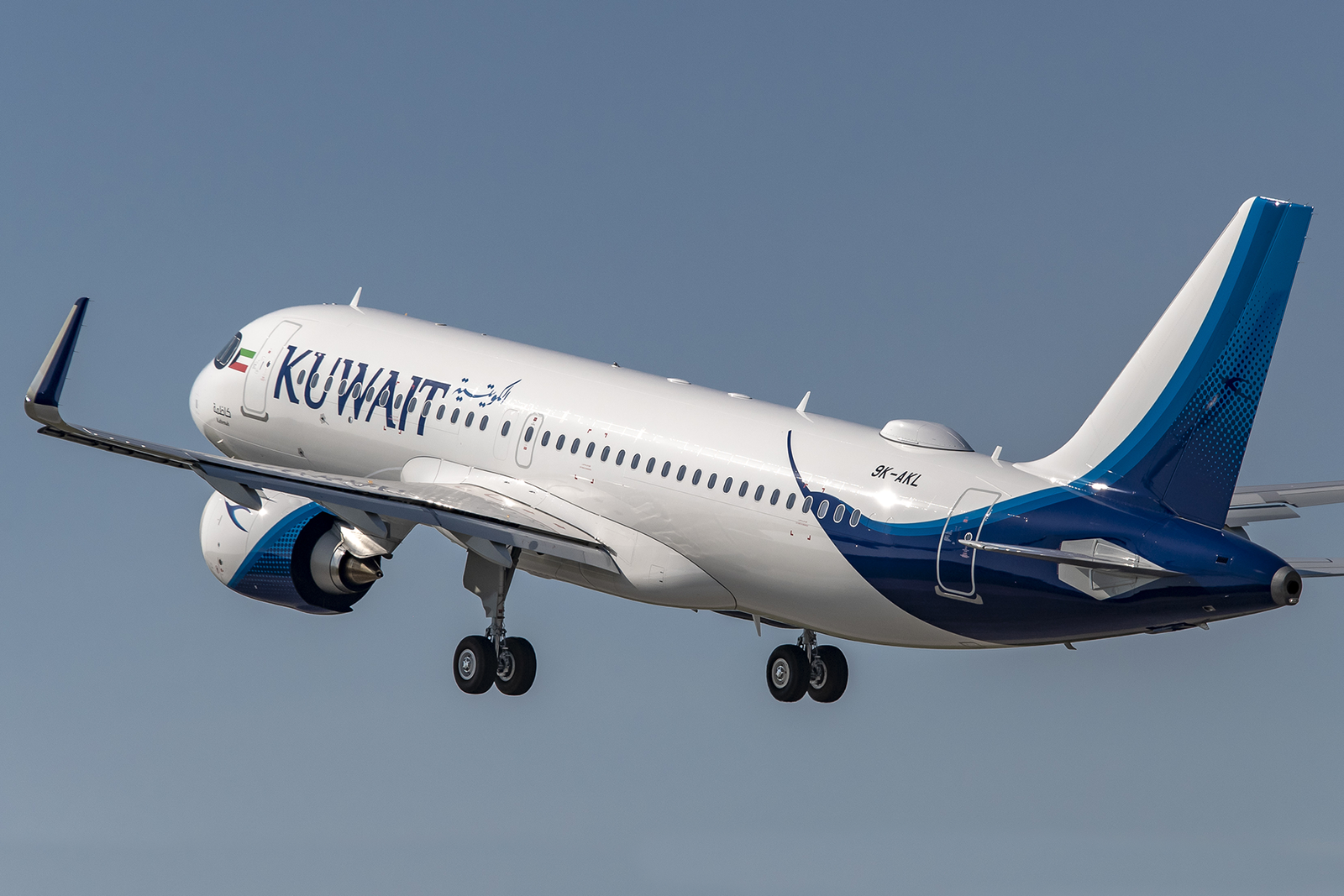 El primer Airbus A320NEO que ha recibido Kuwait Airways. Foto: Airbus