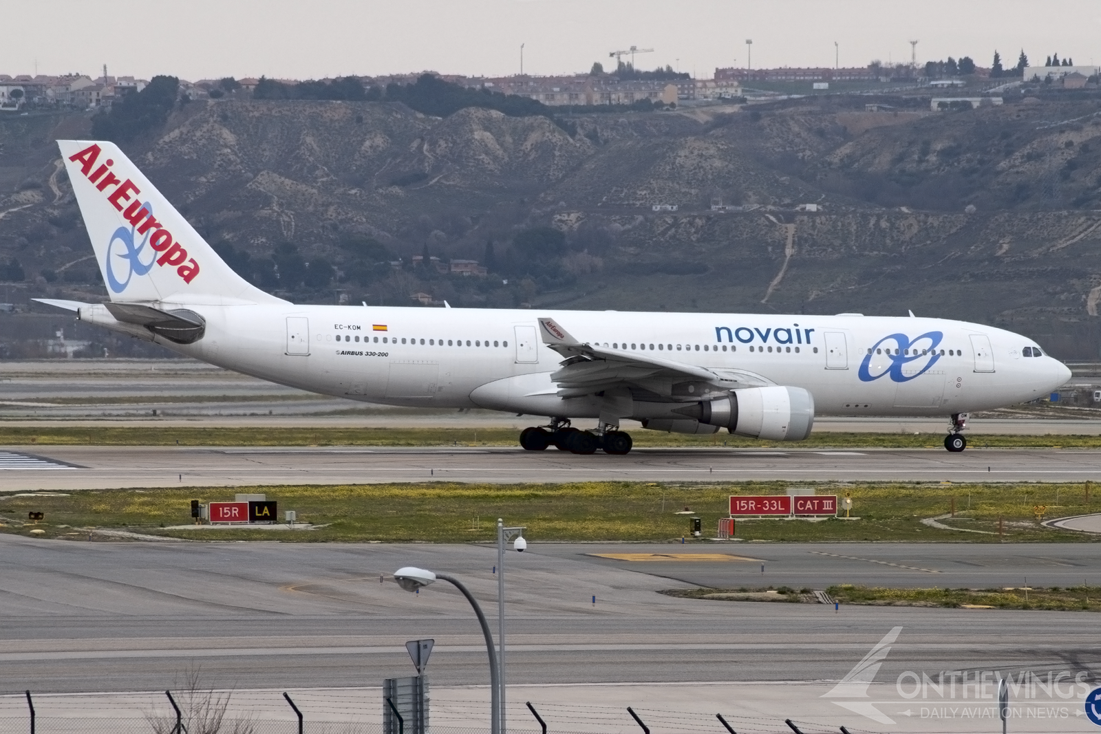 Novair llegó a alquilar dos A330-200 a Air Europa, que llevaron títulos parciales de la aerolínea sueca.
