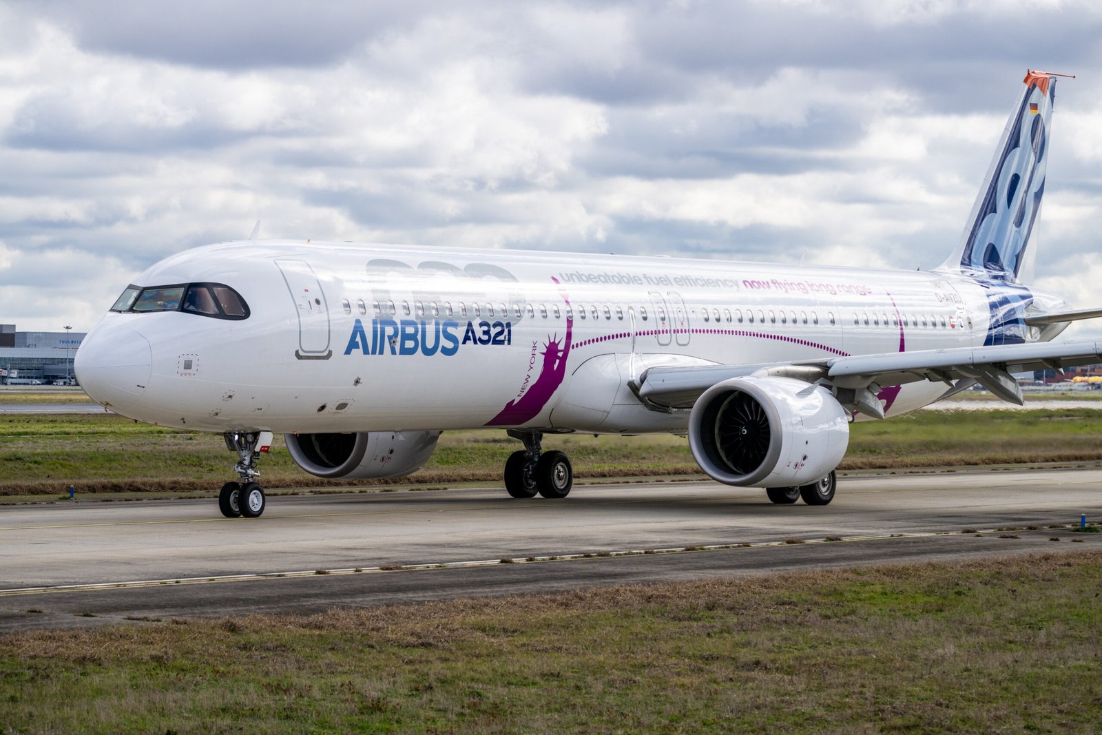 El primer Airbus A321XLR de pruebas en Toulouse. Foto: Airbus