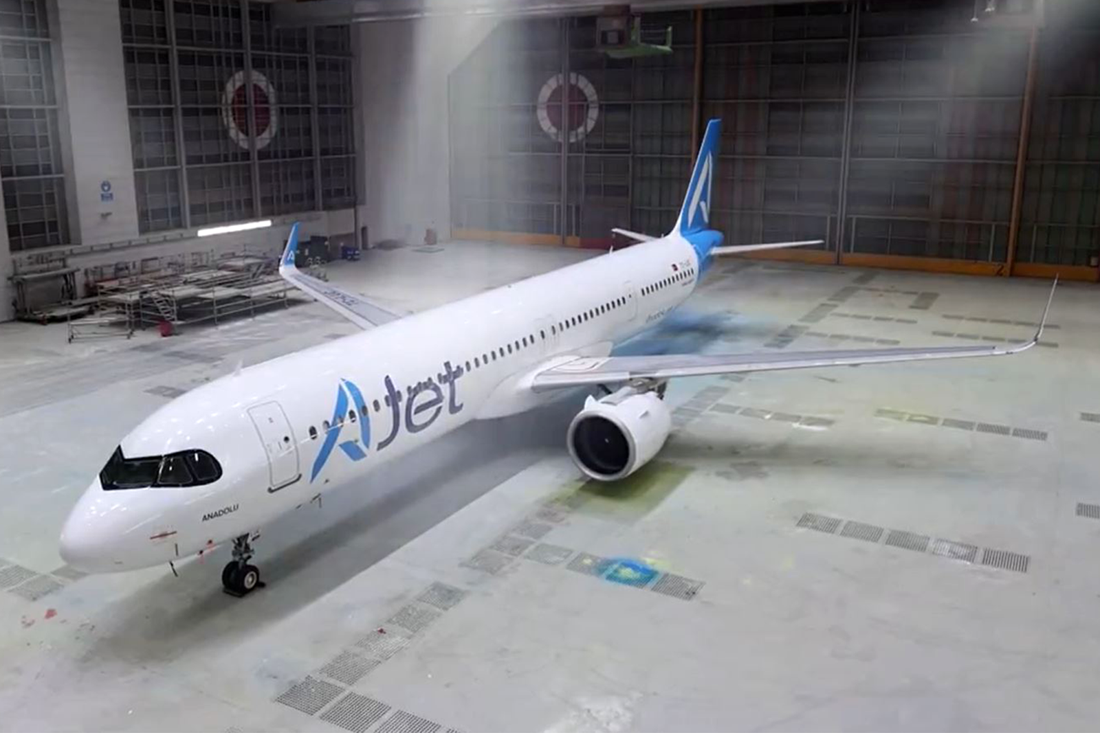 El primer Airbus A321NEO de AJet. Foto: Turkish Technik