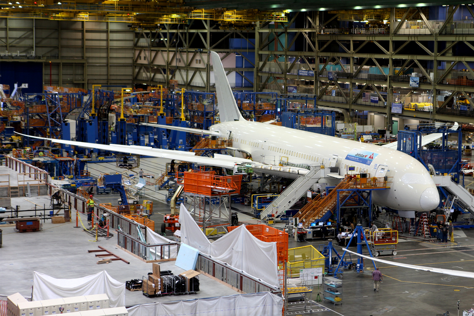El Boeing 787 también se fabricaba en Everett, hasta que toda la producción fue trasladada a Carolina del Sur.
