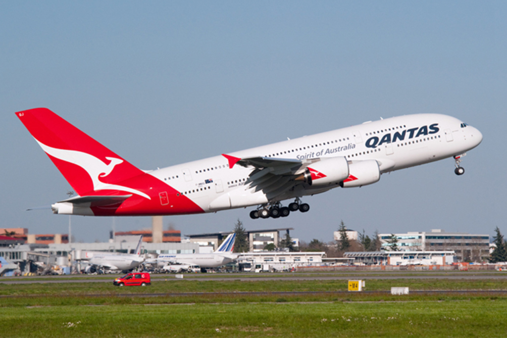 Qantas tiene activos 10 de sus 12 Airbus A380. Foto: Airbus