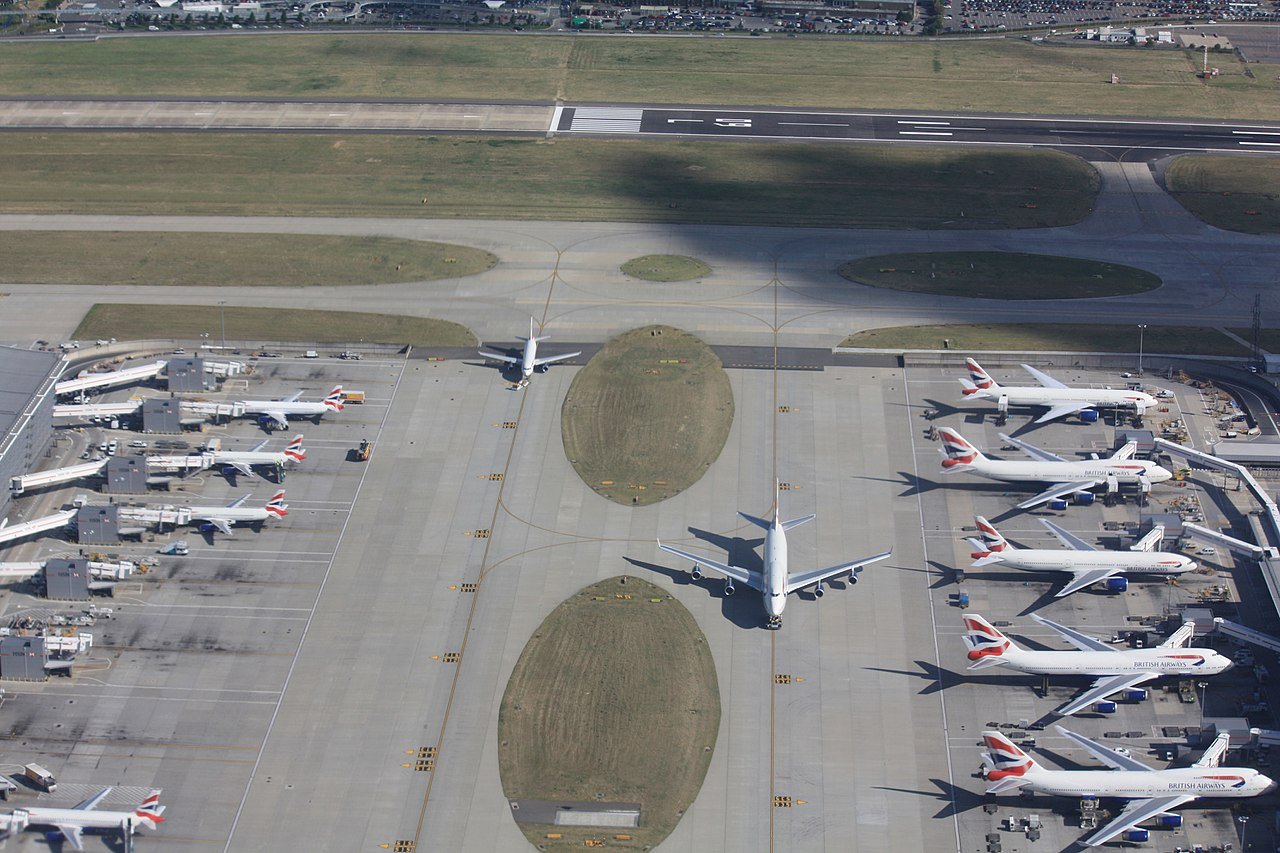 El aeropuerto de Heathrow, en Londres, es la principal base de operaciones de la compañía British Airways. Foto: J. Patrick Fischer