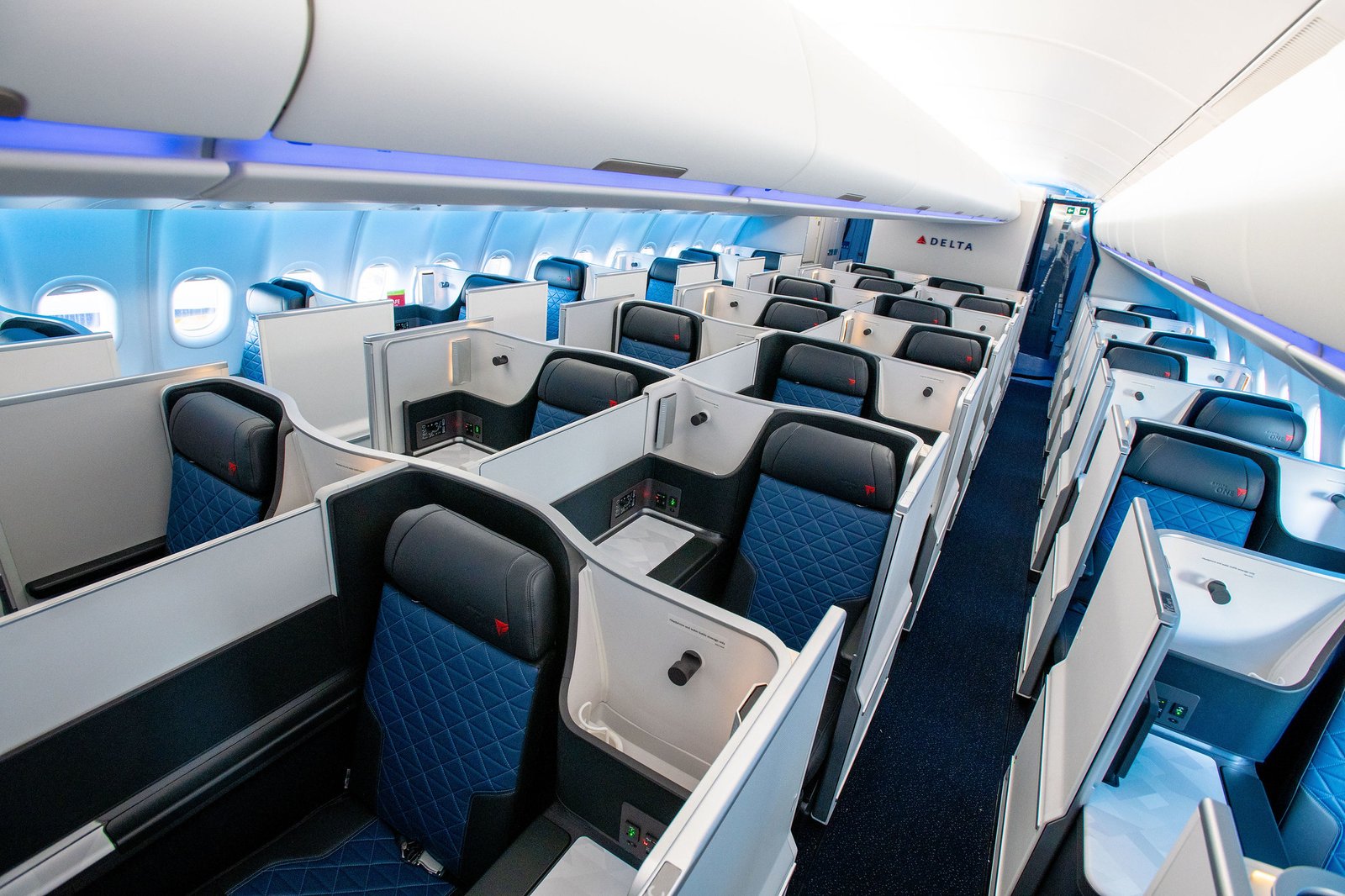 Clase Delta One Suite a bordo de un Airbus A350-900. Foto: Delta Air Lines