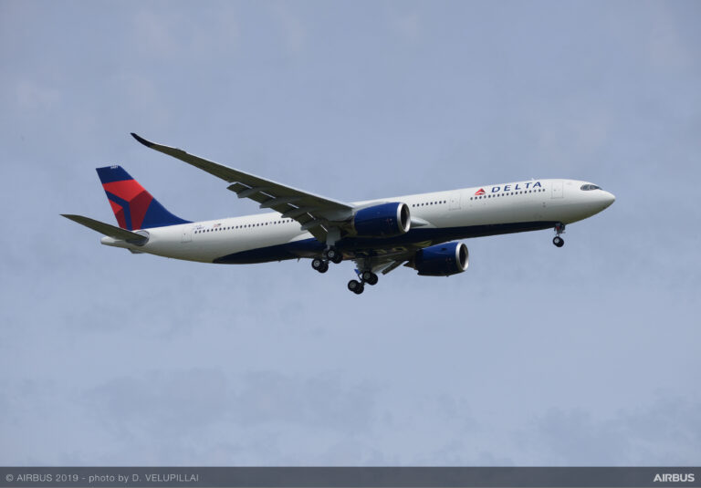 Delta ya posee 69 unidades del A330 en su flota, de las cuales 27 son A330-900. Foto: Airbus