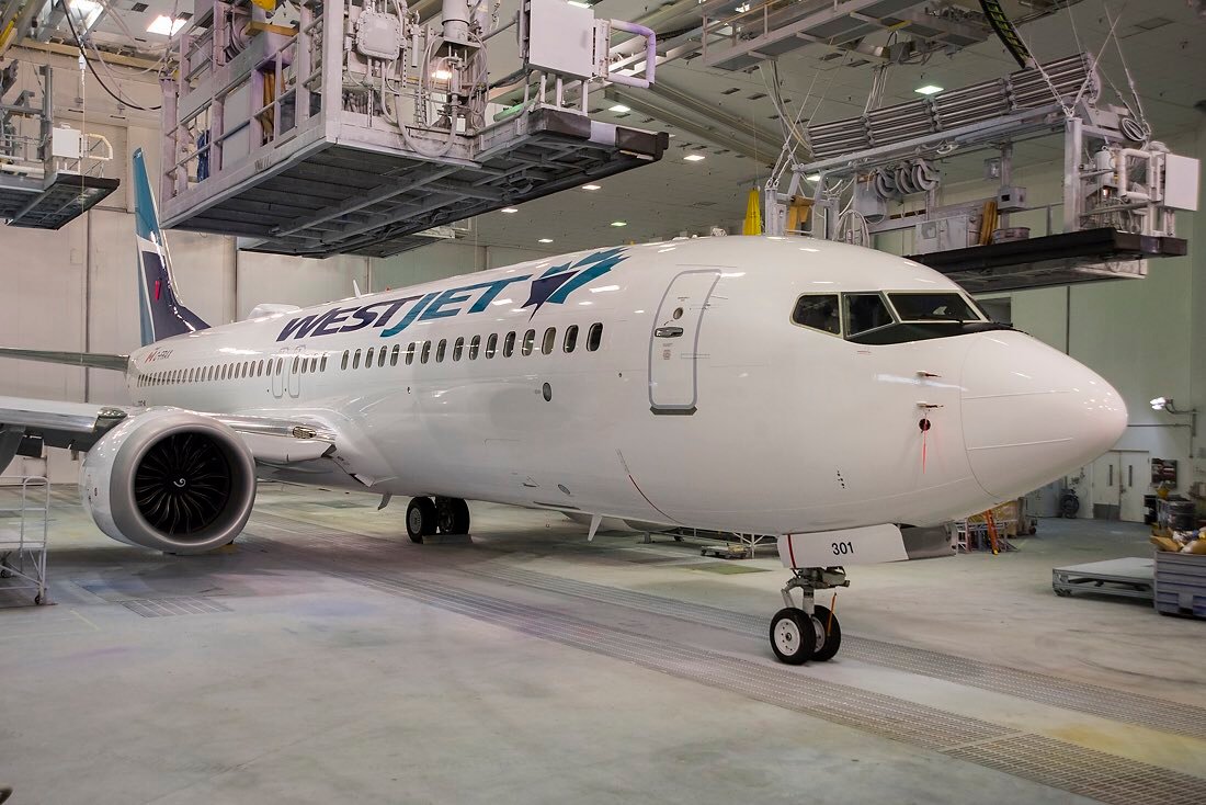 WestJet será el mayor operador del 737 MAX en Canadá. Foto: Boeing