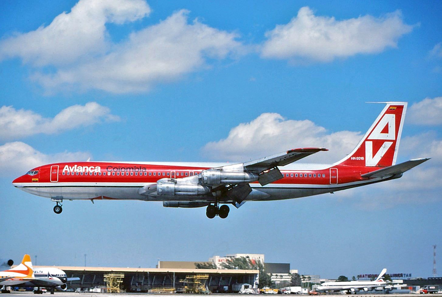 El Boeing 707 de Avianca antes del accidente. Foto: GeorgeM757