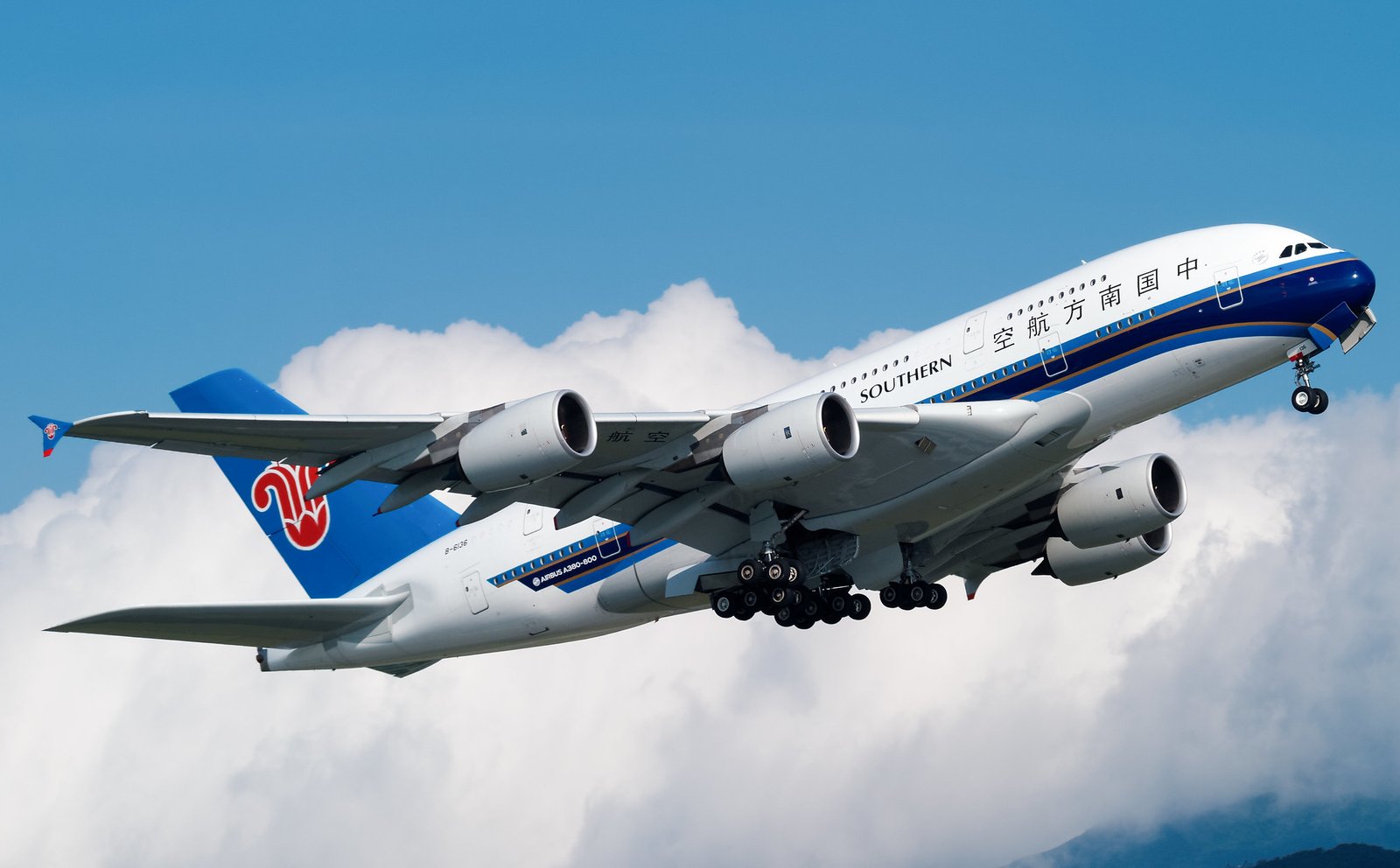 El primer A380 de Global Airlines perteneció a China Southern. Foto: Melvin Loi