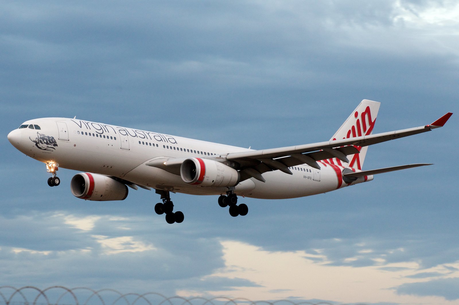 El actual EC-NZJ con Privilege Style cuando volaba como VH-XFG para Virgin Australia. Foto: BriYYZ