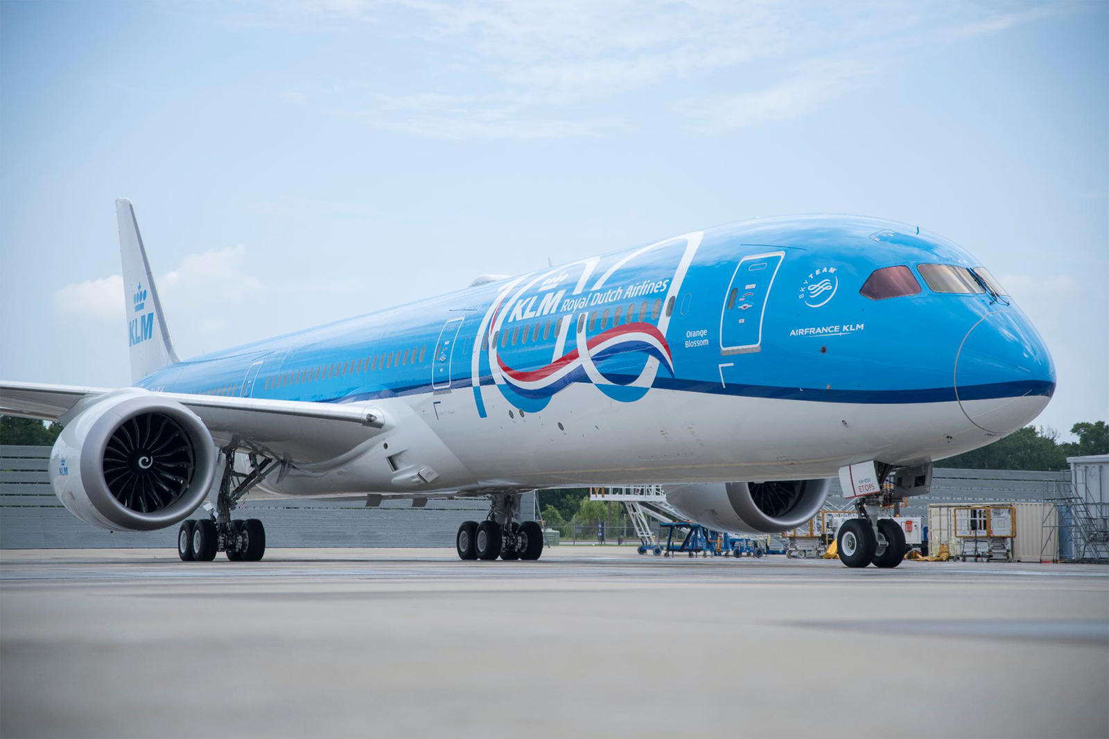 Uno de los Boeing 787-10 de KLM. Foto: Boeing