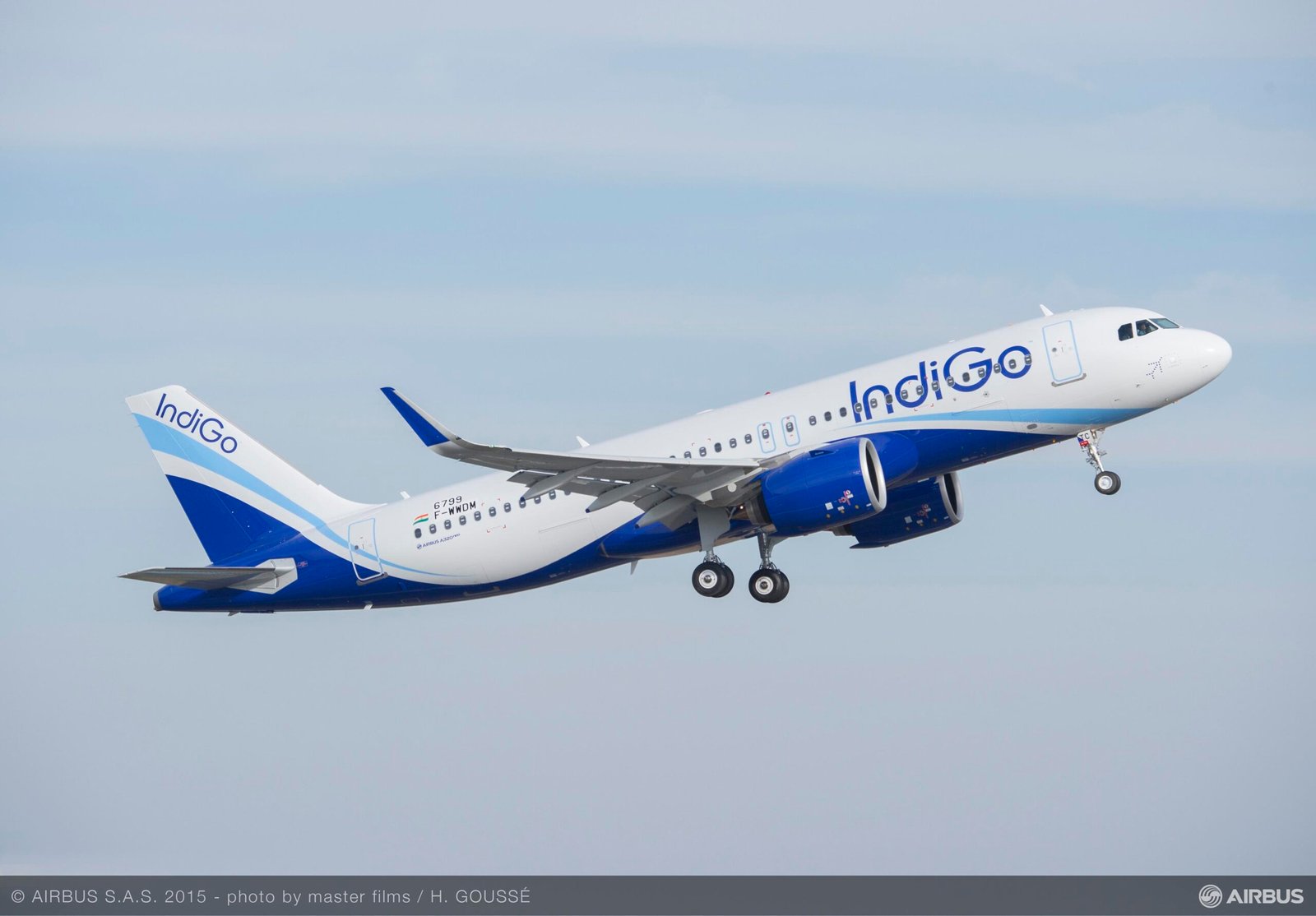 IndiGo es el mayor operador del A320 en la India con más de 300 unidades. Foto: Airbus