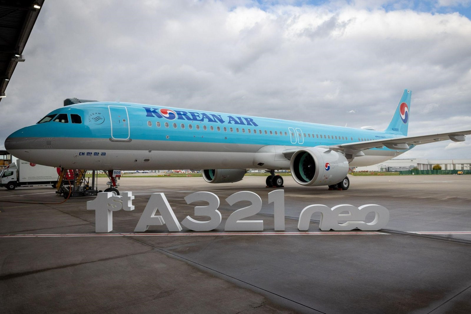 El primer Airbus A321NEO entregado a Korean Air. Foto: Airbus