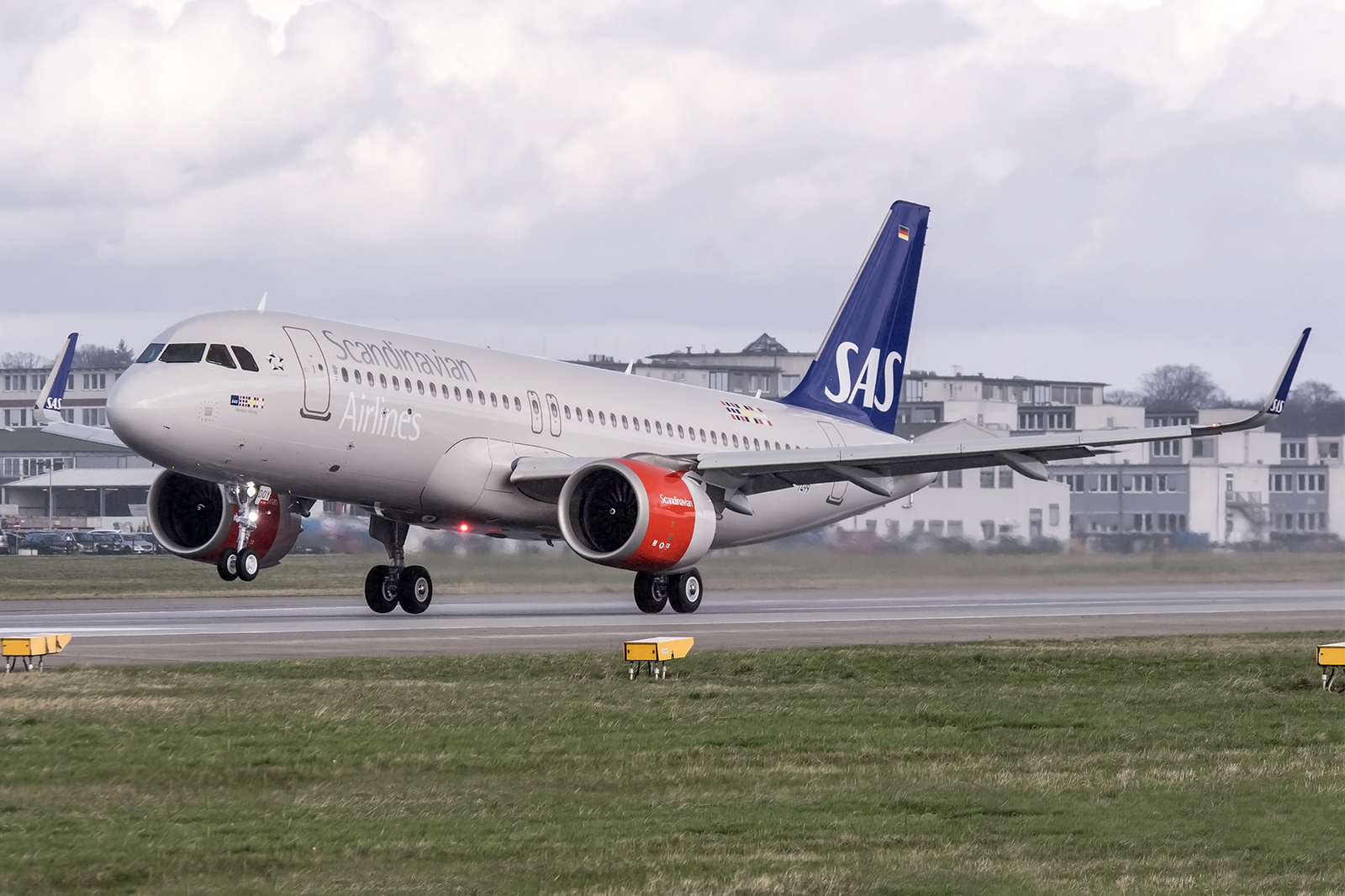 El primer A320NEO de SAS despegando durante un vuelo de prueba. Foto: Airbus