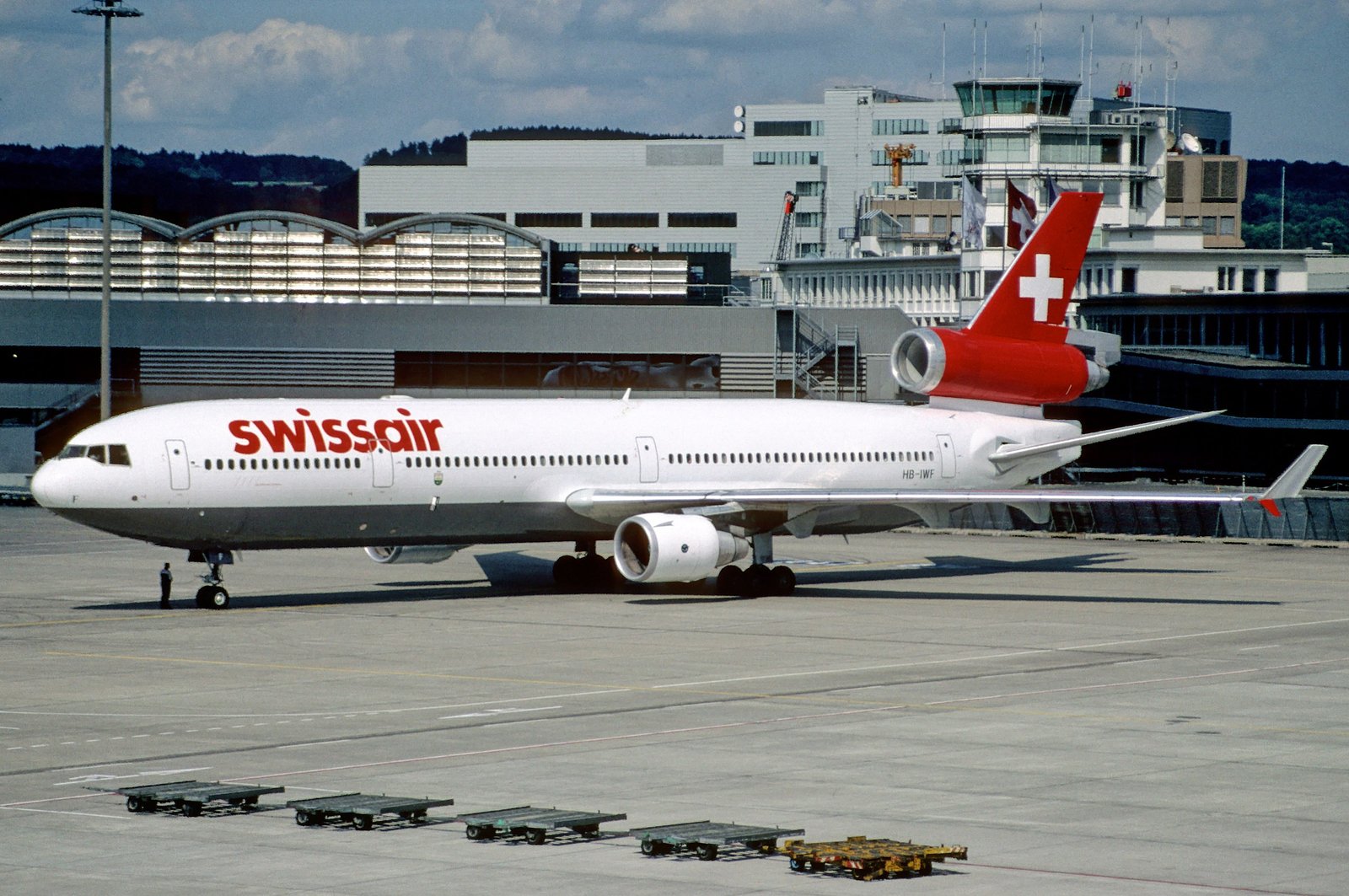 El MD-11 con matrícula HB-IWF de Swissair se estrelló en el Atlántico. Foto: Aero Icarus