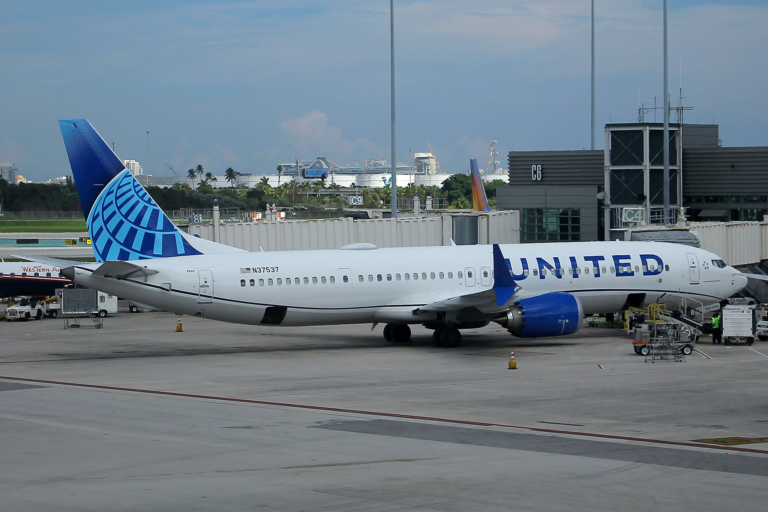Un Boeing 737 MAX 9 de United Airlines. Foto: formulanone