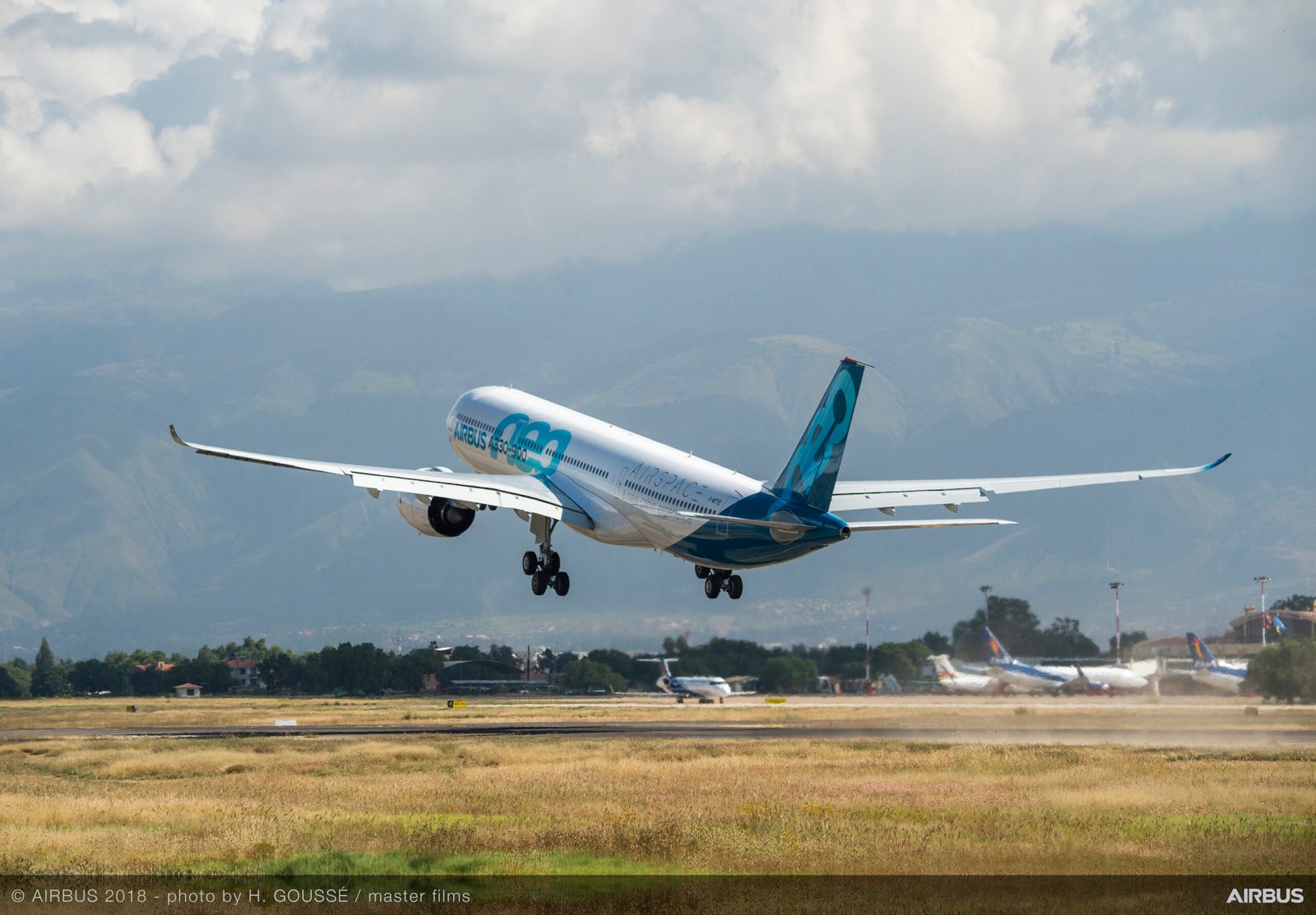 A330-900 despegando. Foto: Airbus