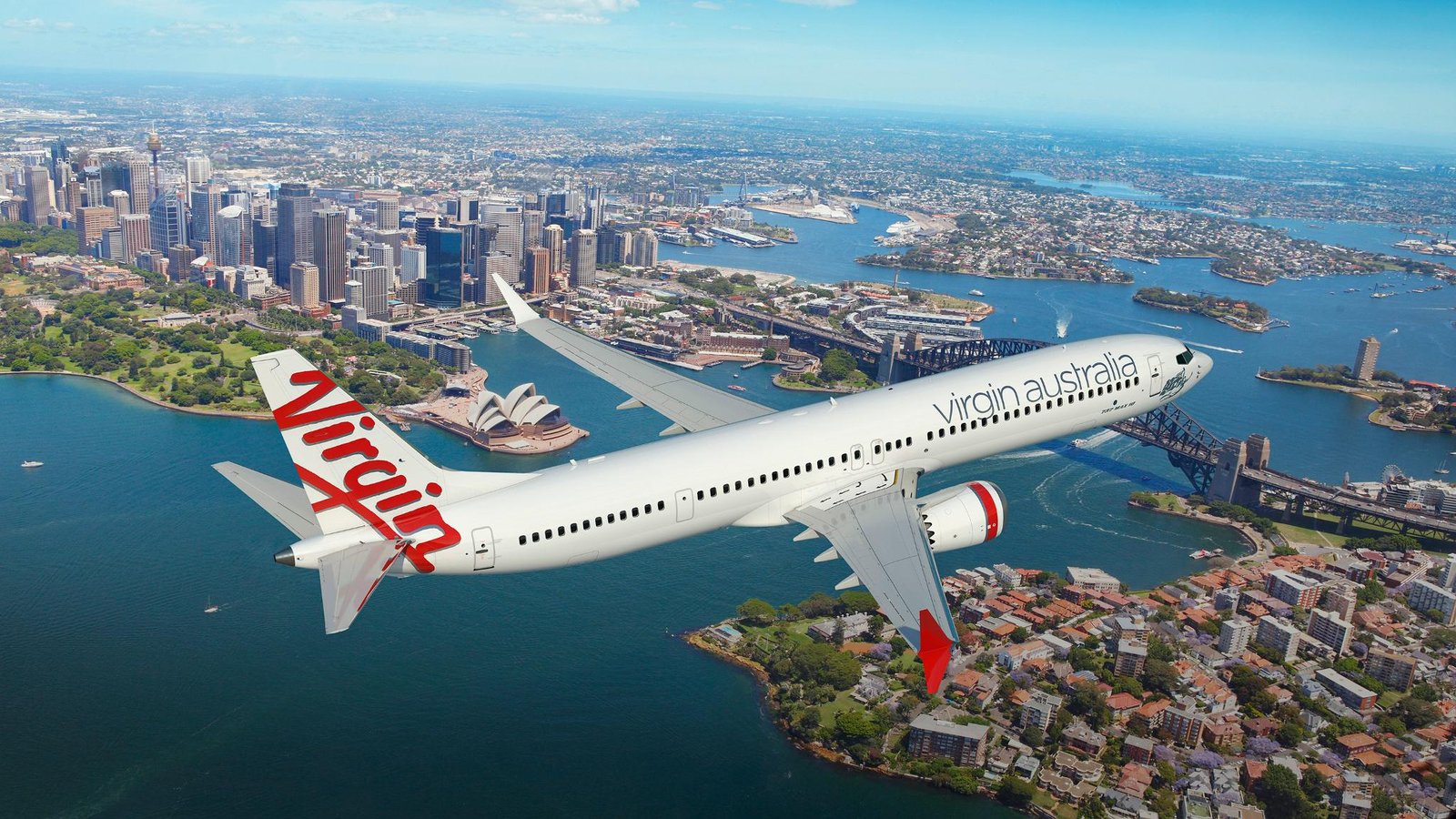 Render del MAX 10 con la librea de Virgin Australia con ocasión del pedido original celebrado en 2018. Foto: Boeing