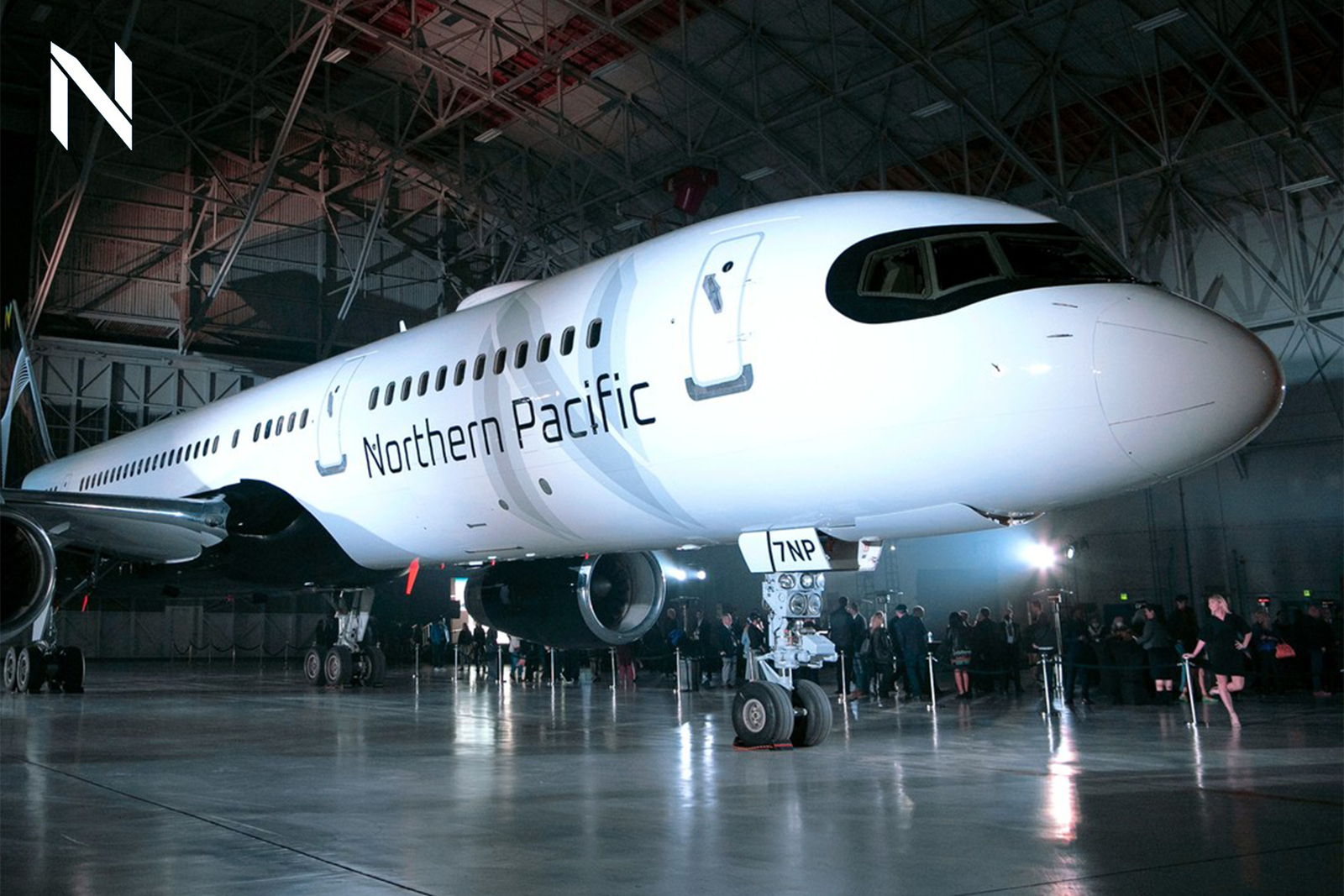 Presentación de la librea en su primer Boeing 757. Foto: New Pacific Airlines