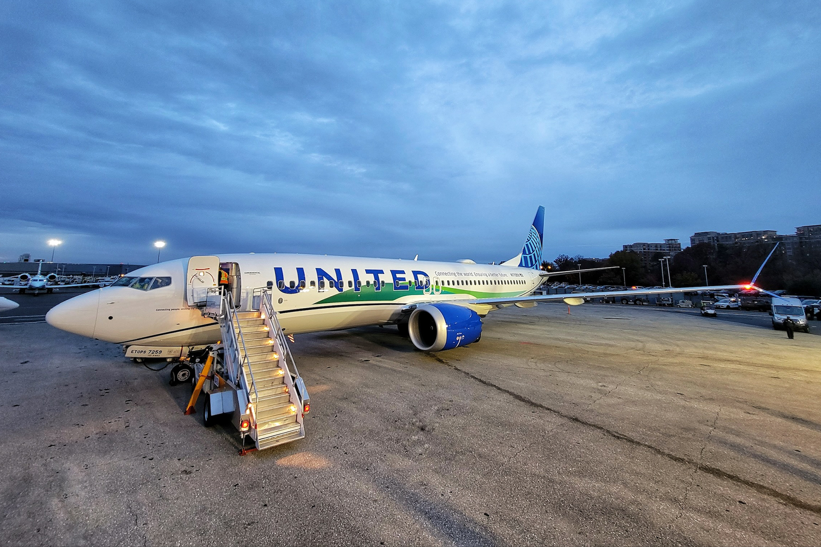 La NTSB está llevando a cabo la investigación sobre un Boeing 737 MAX 8. Foto: United Airlines
