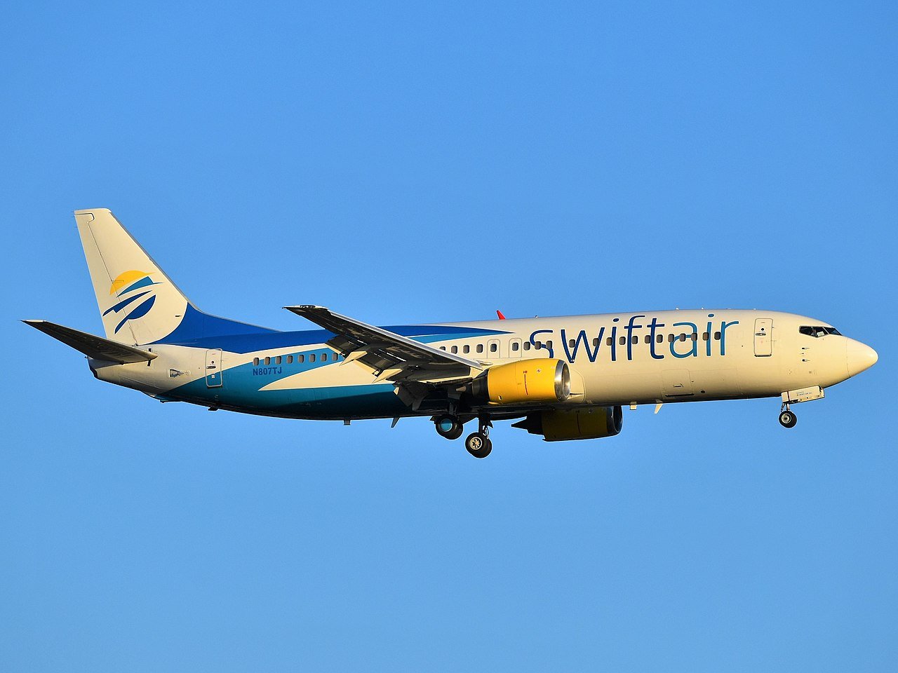 737-400 con los colores de Swift Air. Foto: Adam Moreira