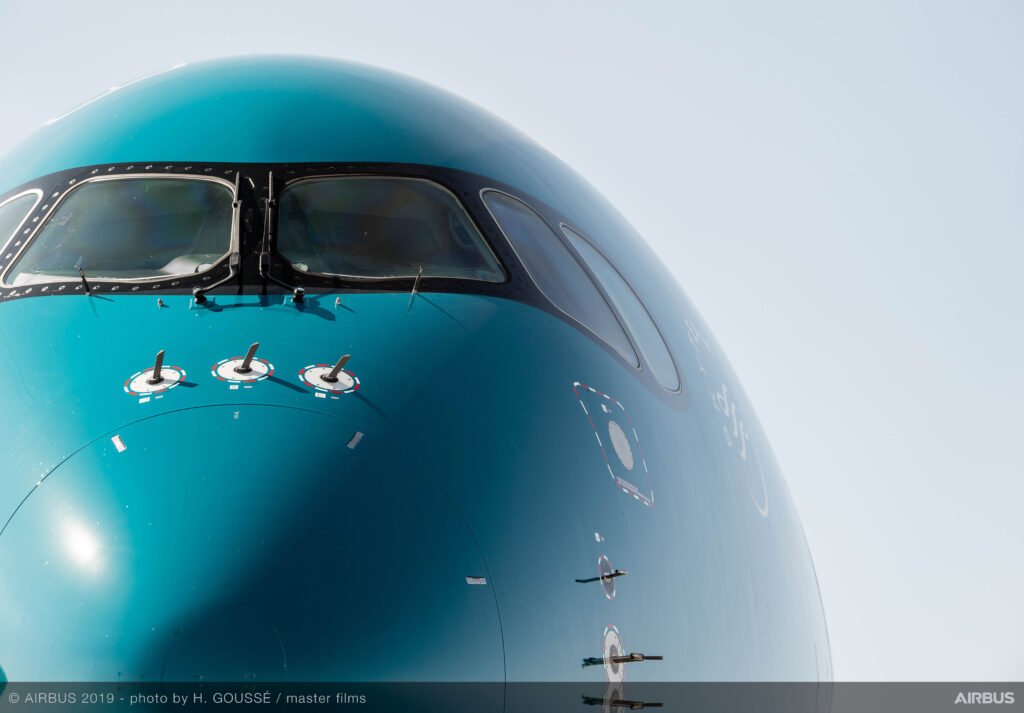 Barcelona recibirá primera vez el A350 de Vietnam Airlines. Foto: Airbus
