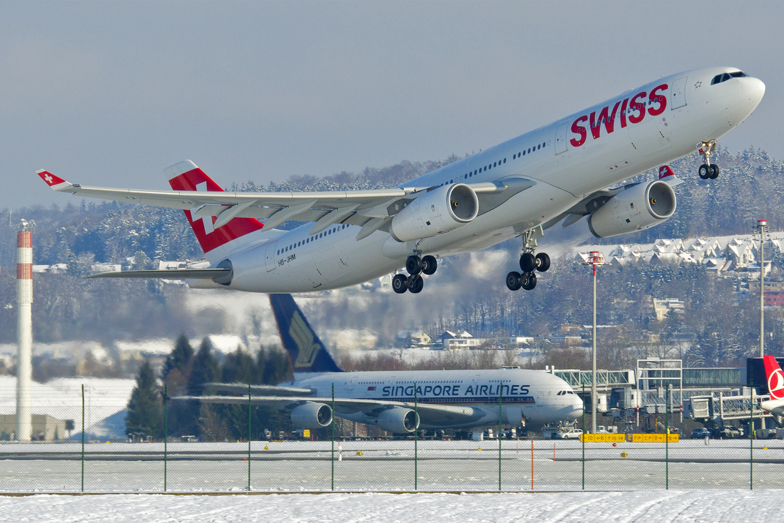 A330-300 de Swiss despegando desde Zúrich. Imagen para ilustración. Foto: Aero Icarus