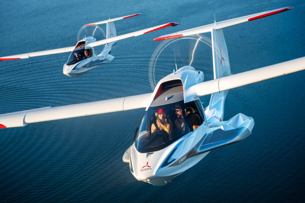 Dos ICON A5 en vuelo. Foto: ICON Aircraft