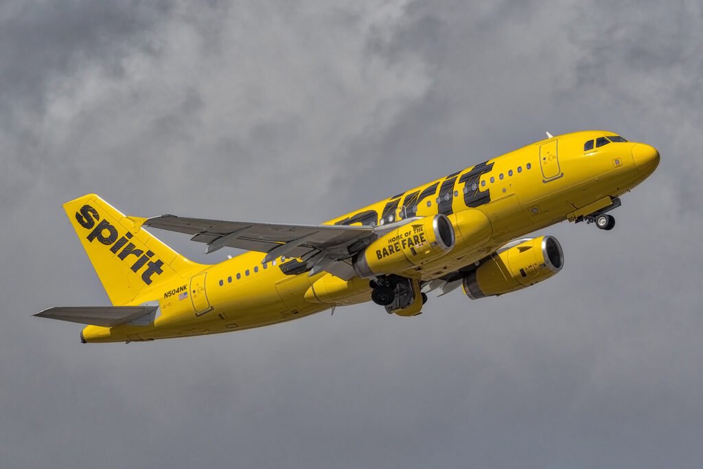 Airbus A319 de Spirit Airlines. Foto: Nathan Coats vía Wikimedia