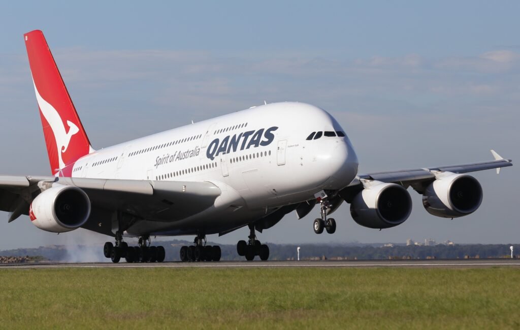 Uno de los A380 de la aerolínea australiana. Foto: Qantas