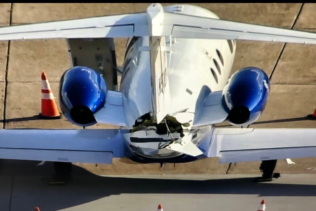 Uno de los aviones implicados en un accidente en Texas en 2023. Foto: desconocido / RRSS