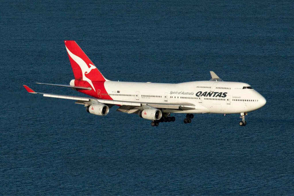 Uno de los 747-400ER de la compañía australiana. Foto: Qantas