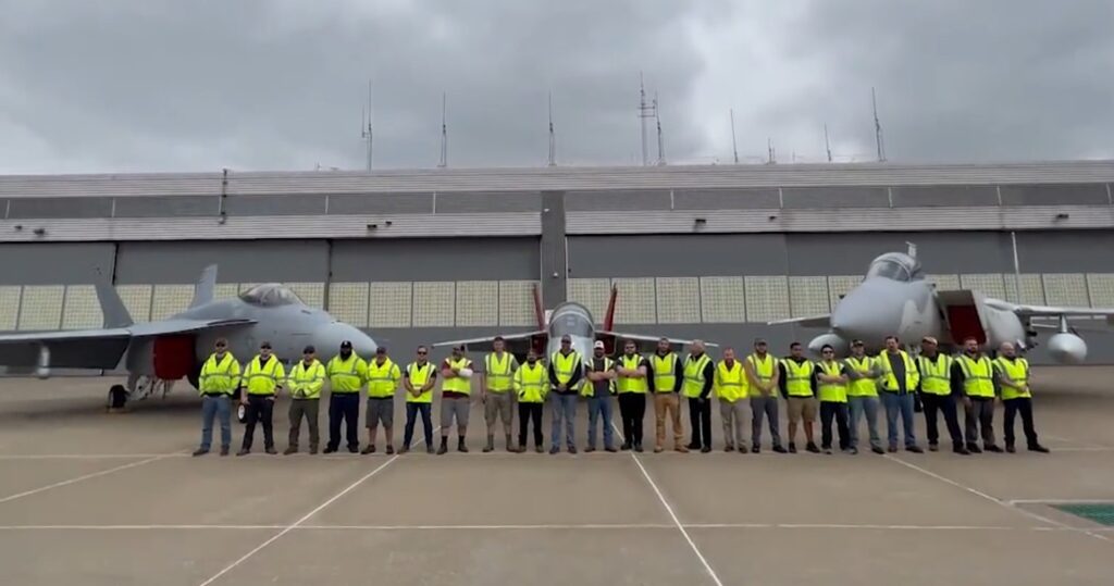 Vista exterior de la factoría de St. Louis, donde se produce el F-18, el F-15 y el T-7A. Foto: Boeing.