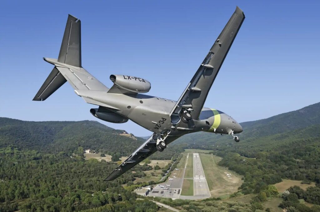 PC-24 en aproximación a Saint-Tropez. Foto: Pilatus Aircraft