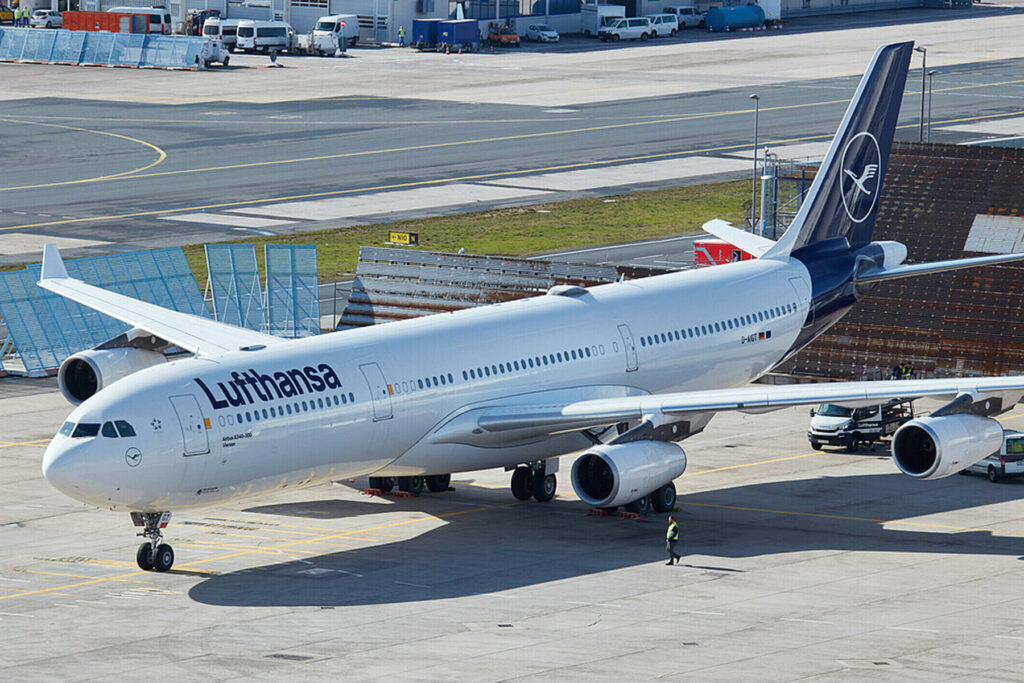 Airbus A340-300 de la compañía alemana. Foto: Lufthansa