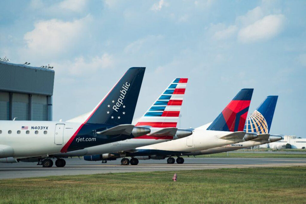 Replubic Airways opera vuelos regionales para las tres mayores aerolíneas norteamericanas. Foto: Republic Airways
