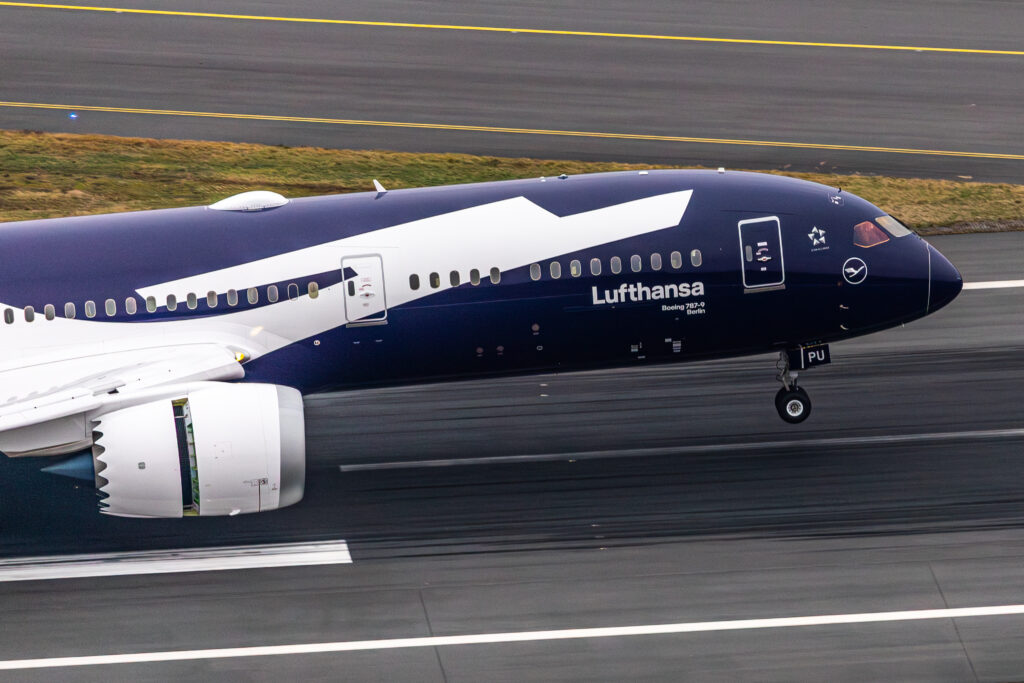 Los 787 de Lufthansa vuelan con la clase Allegris bloqueada. Foto: Lufthansa